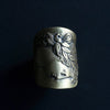 HIYU HAMASAKI / TATTOO CAMEO RING brass×SV #11