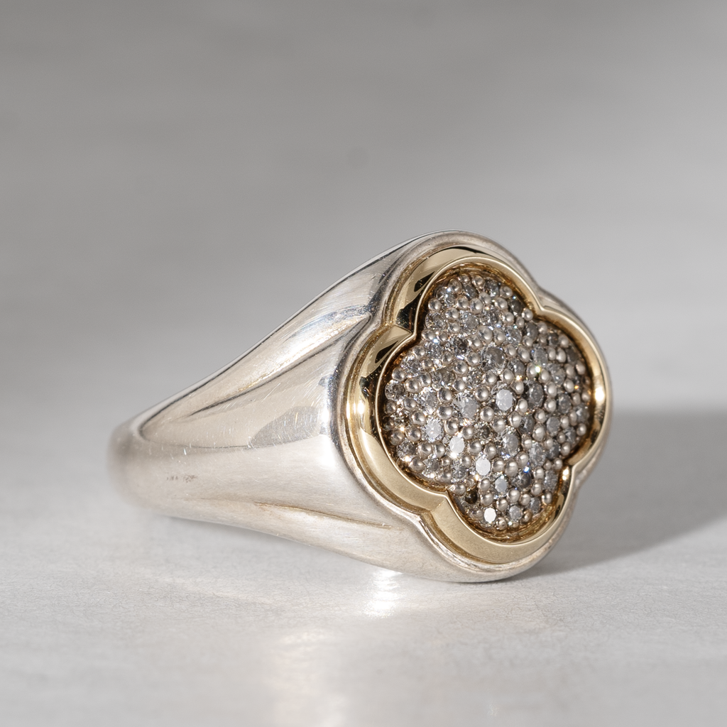 YES / Signet Pave Ring_Round