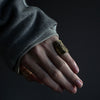 HIYU HAMASAKI / TATTOO CAMEO RING brass×SV #11