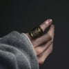 HIYU HAMASAKI / TATTOO CAMEO RING brass×SV #11