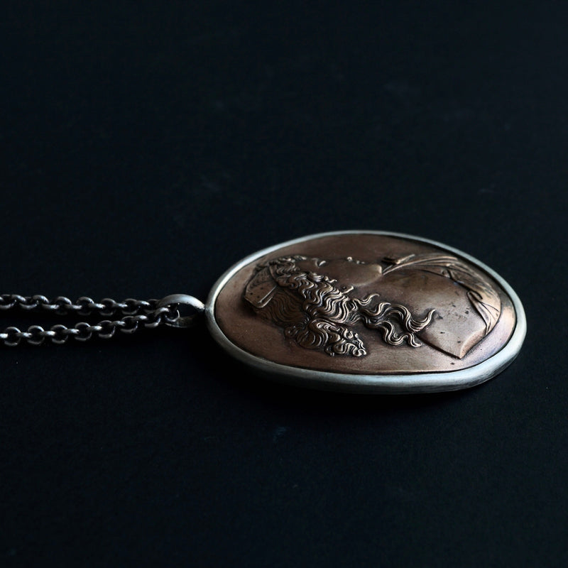 HIYU HAMASAKI / TATTOO CAMEO NECKLACE COPPER×SV