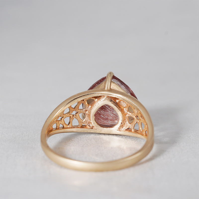 [-9/28 Limited] Altgraph / K10YG Roset Stone Ring Gaesite In Quartz AR138GQ