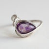 ELCAMI / ＜Limited＞ goethite in amethyst snake Ring #13（ERC-12）