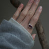 ELCAMI / ＜Limited＞ goethite in amethyst snake Ring #13（ERC-12）