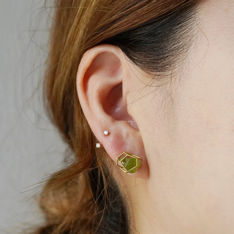 【-8/31限定】oro di oco / kakeraのピアス ペリドット