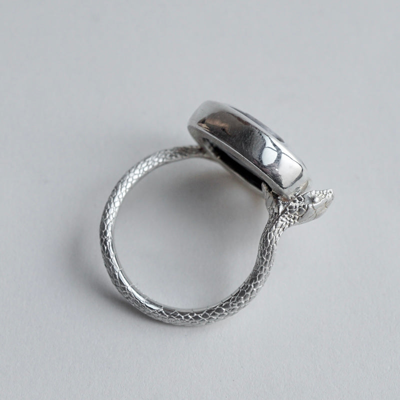 ELCAMI / ＜Limited＞ agate snake Ring #13（ERC-12）