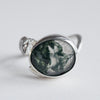 ELCAMI / ＜Limited＞ moss agate snake Ring #14 (ERC-12)