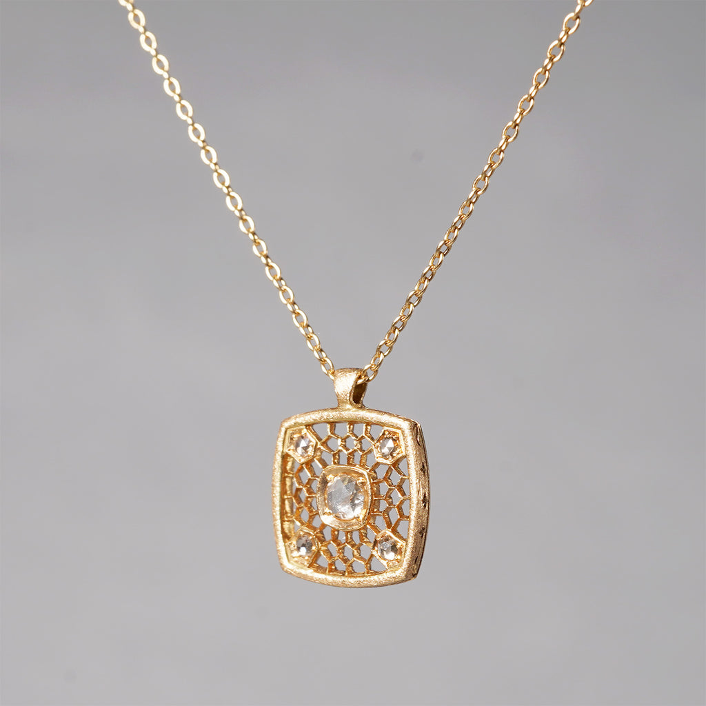 [Limited to 8/2-8/31] siena/Alba rosecut dia necklace 2309-002 (custom-order ）