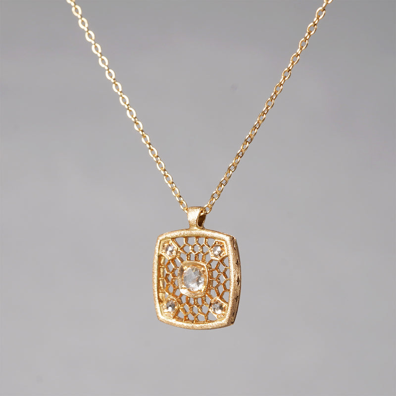 【8/2-8/31限定】siena /  Alba rosecut dia necklace 2309-002（受注生産）