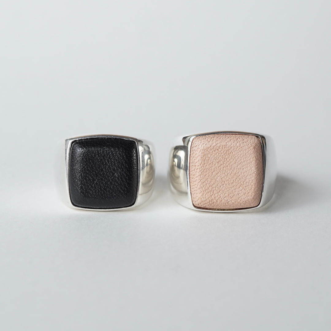 ETSUSHI レザー　リング　ブラック Ring | ETSUSHI