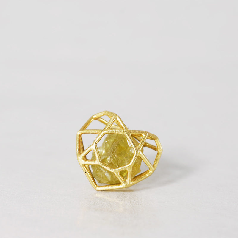 oro di oco / kakeraのピアス ハート　ガーネット