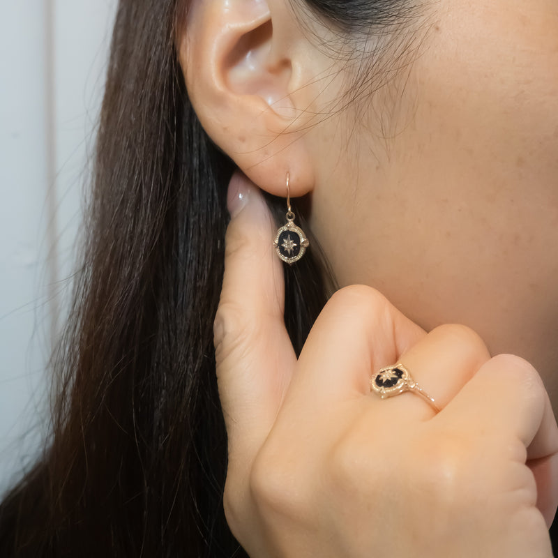 kototoki / ブルーゴールドストーンピアス  K10YG（受注生産）【～10/31限定掲載】