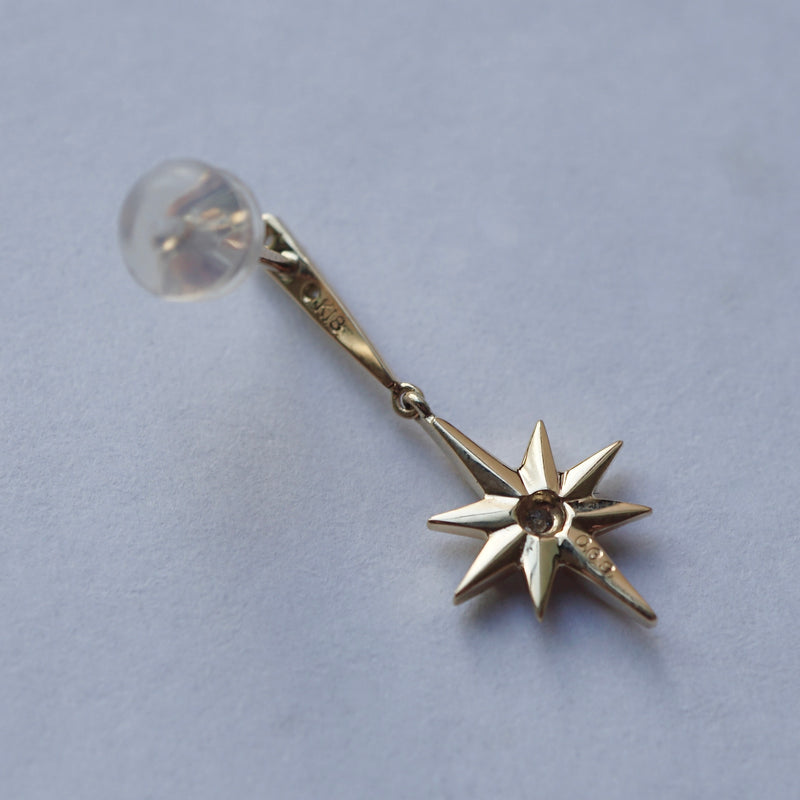 Kagann jewelry / Star single earring 01 K18