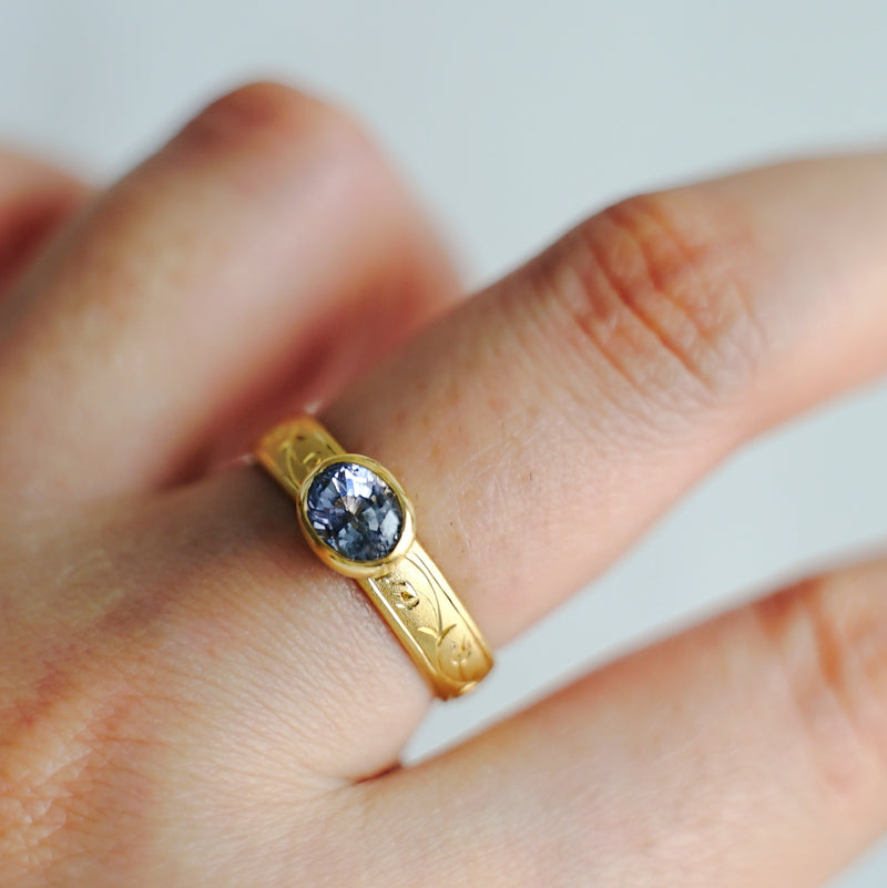 Kagann jewelry (カガンジュエリー) / Lale/Stone Ring　ブルーサファイア