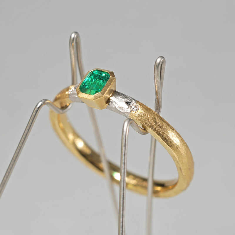 7/20限定】GICLAT / K18YG/Pt900 x Emerald GLR896 – Fuligo / Fuligoshed