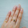 Kagann jewelry (カガンジュエリー) / Moroccan pattern Ring　パープルサファイア