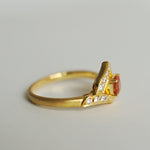 Kagann jewelry (カガンジュエリー) / Moroccan pattern Ring　オレンジサファイア