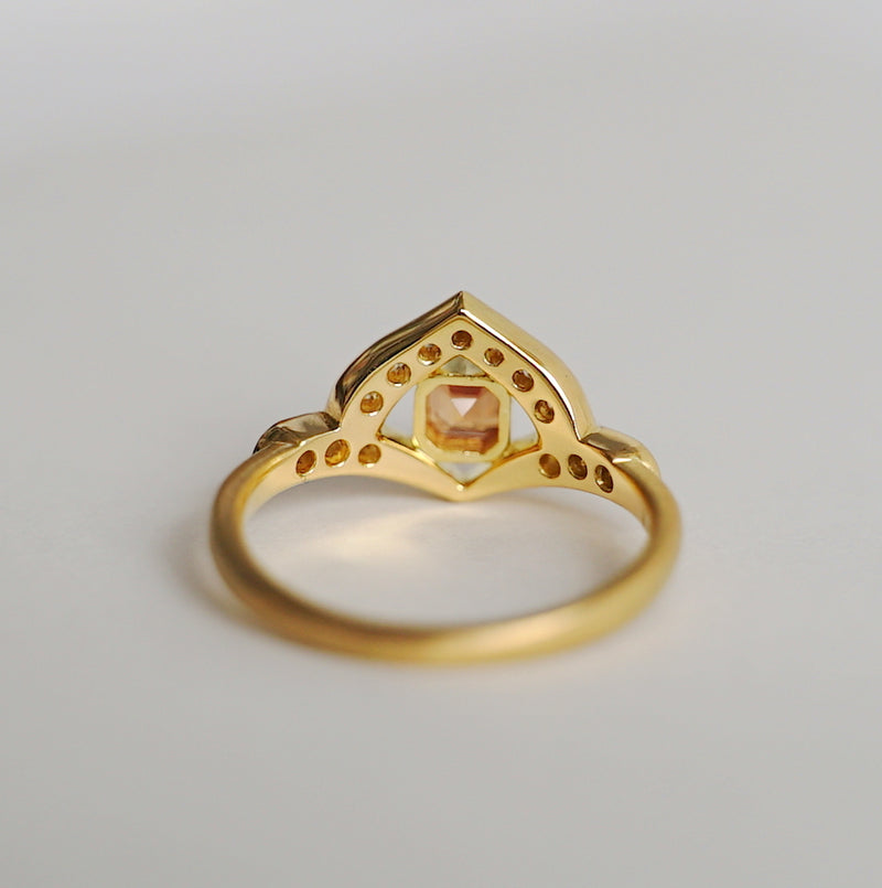 Kagann jewelry (カガンジュエリー) / Moroccan pattern Ring　オレンジサファイア