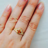 Kagann jewelry (カガンジュエリー) / Moroccan pattern Ring　オレンジサファイア