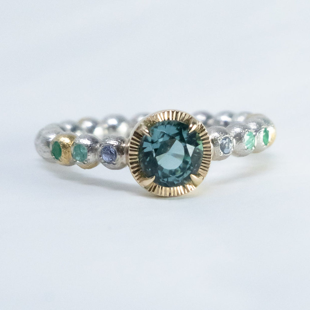 mimi❣️ご追加リングバタフライ天然石リング　ルビーサファイア　エメラルド MIO JEWELRY / Felicitas トルマリン 粒々リング 119 – Fuligo