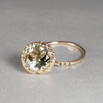 【-10/19限定】Curva ｙ Ruri JEWELRY/ [pavilion] green amethyst/ indigo light tourmaline