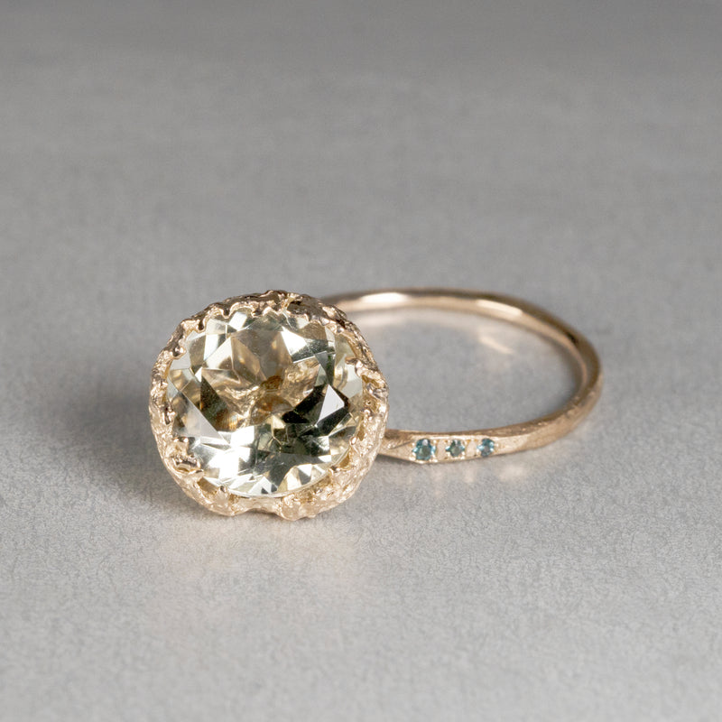 【-10/19限定】Curva ｙ Ruri JEWELRY/ [pavilion] green amethyst/ indigo light tourmaline