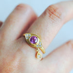 Kagann jewelry (カガンジュエリー) / Evil eye ring <mini> ピンクサファイア K18