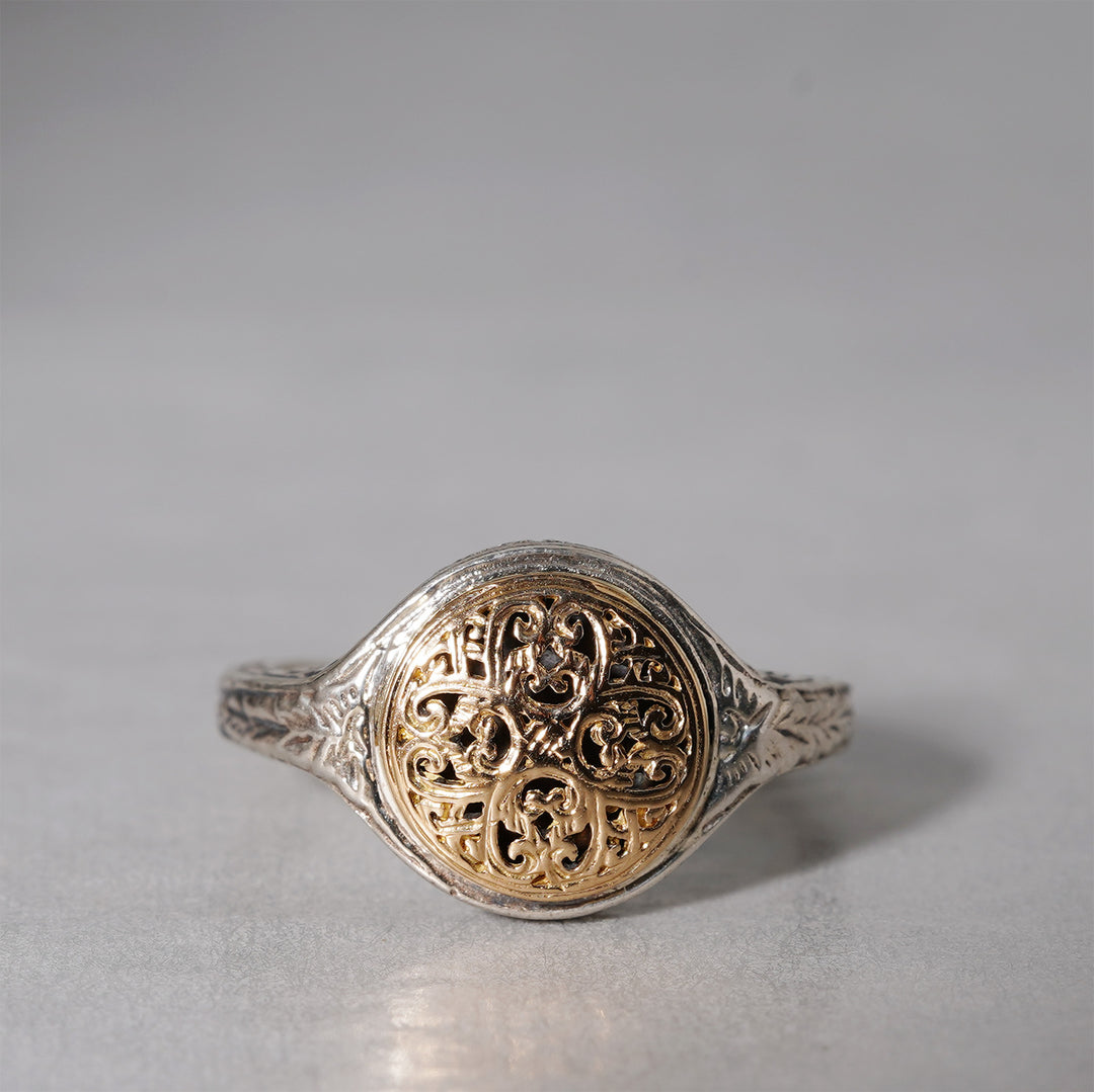 Gerochristo / Mediterranean Round Pinky Ring GR117 – Fuligo