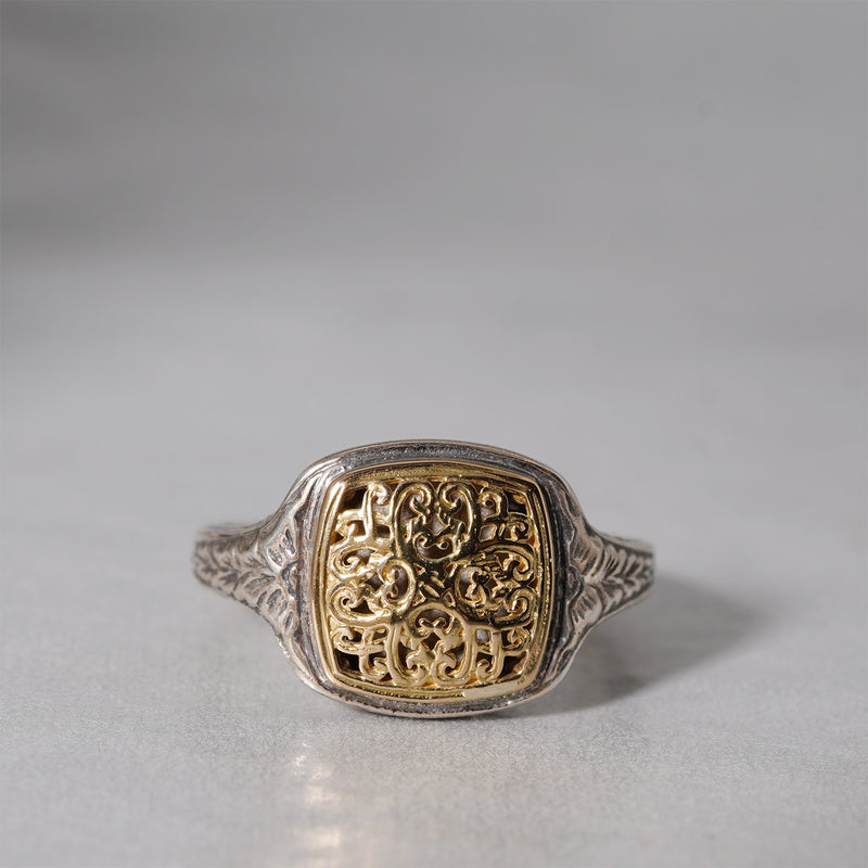 Gerochristo / Mediterranean Square Pinky Ring GR119
