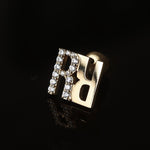 Yuki Yoshioka / INITIAL STUD EARRING R Zirconia