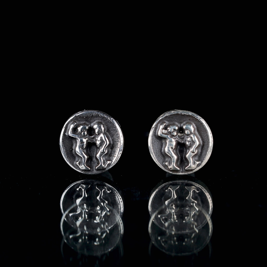 HIYU HAMASAKI / CONSTELLATION METAL CAMEO EARRINGS 双子座 – Fuligo