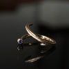 GERMEDEUR / Babel Nail Free Ring K18YG コバルトスピネル