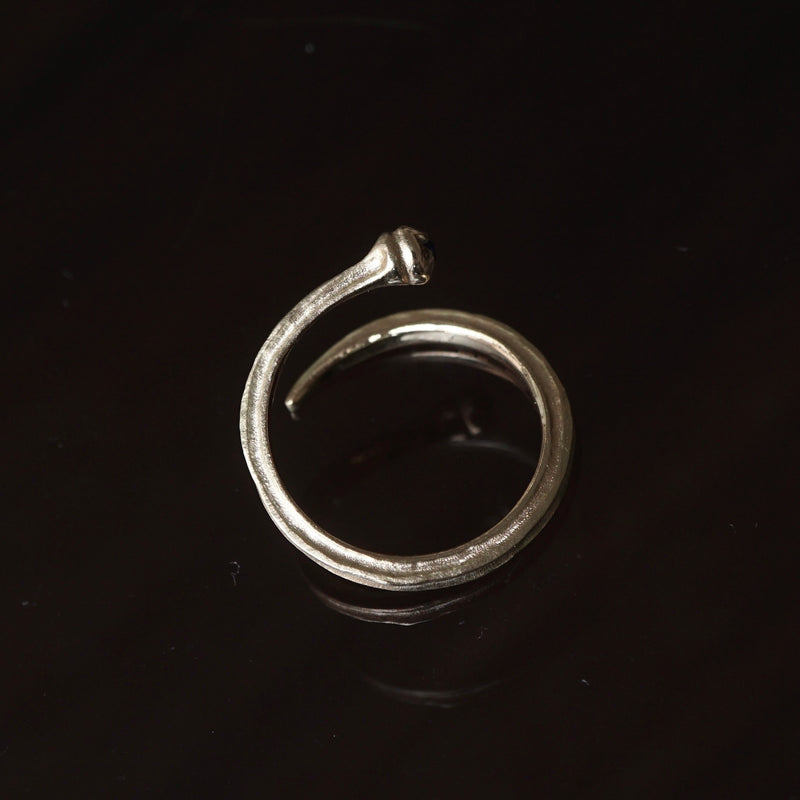 GERMEDEUR / Babel Nail Free Ring K18YG コバルトスピネル