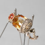 【-10/19限定】Curva ｙ Ruri JEWELRY/ bicolor sitrine / orange sapphire