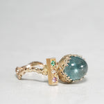 【-10/19限定】Curva ｙ Ruri JEWELRY/ Sapphire / purple sapphire, brown dia, emerald