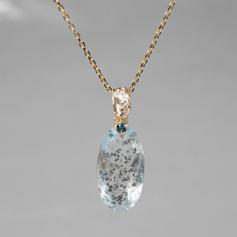 【-10/19限定】Curva ｙ Ruri JEWELRY/ [merletto]  aquamarine sunstone / London blue topaz