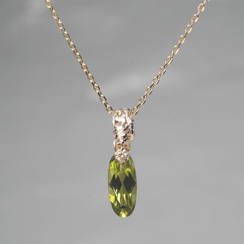 【-10/19限定】Curva ｙ Ruri JEWELRY/ [merletto]  Peridot / Brown diamond