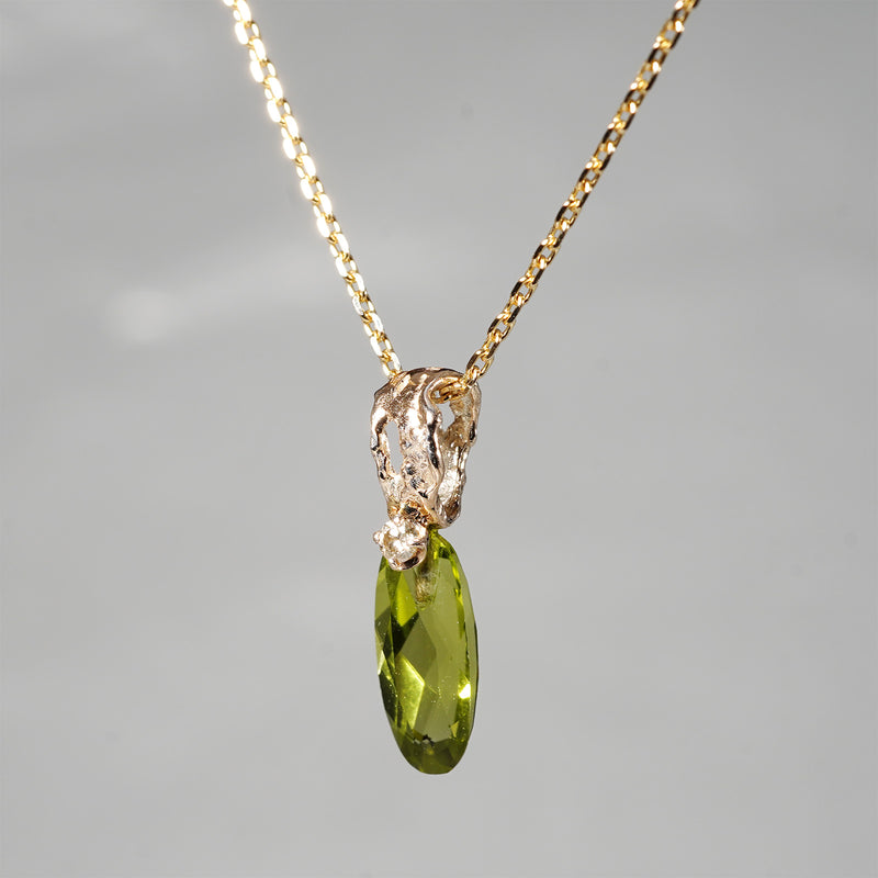 【-10/19限定】Curva ｙ Ruri JEWELRY/ [merletto]  Peridot / Brown diamond