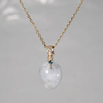 【-10/19限定】Curva ｙ Ruri JEWELRY/ [merletto]  Dumortierite in quartz / London blue topaz