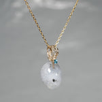 【-10/19限定】Curva ｙ Ruri JEWELRY/ [merletto]  Dumortierite in quartz / London blue topaz