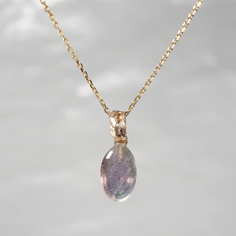 【-10/19限定】Curva ｙ Ruri JEWELRY/ [merletto]  Labradorite / aquamarine