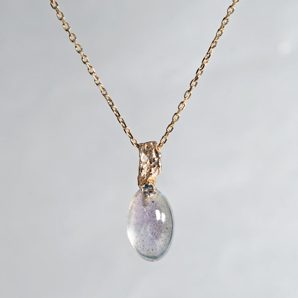 【-10/19限定】Curva ｙ Ruri JEWELRY/ [merletto]  Labradorite / aquamarine