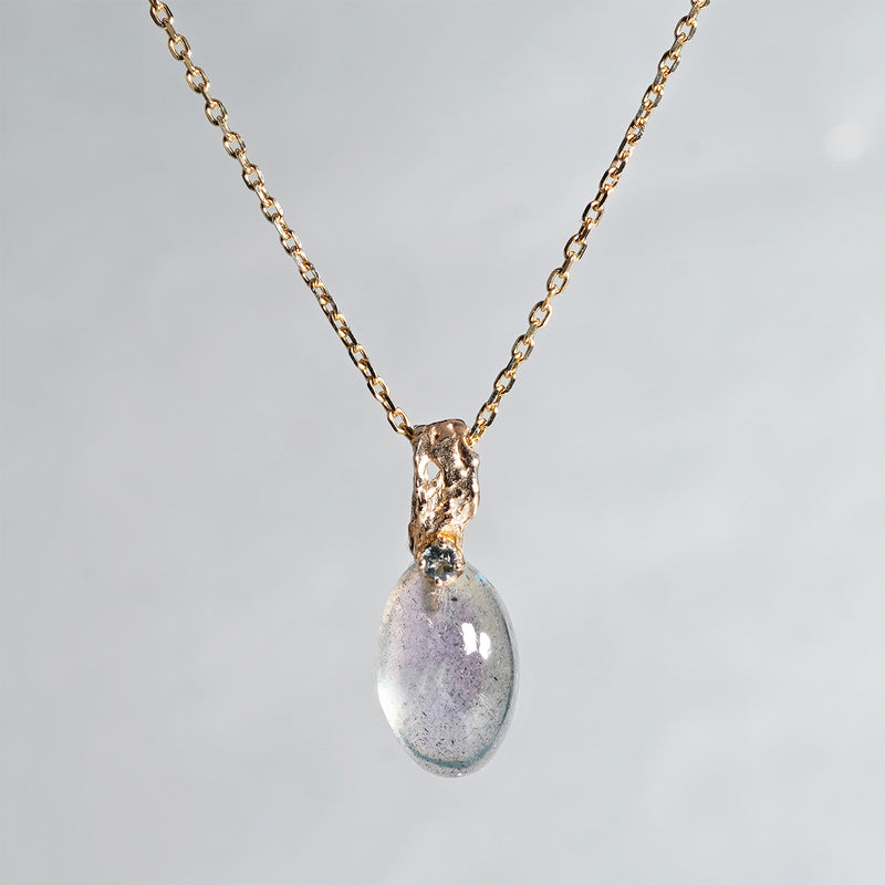 【-10/19限定】Curva ｙ Ruri JEWELRY/ [merletto]  Labradorite / aquamarine