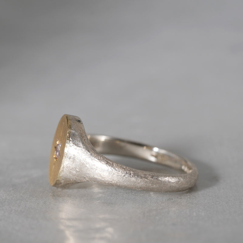 GICLAT / Silver Collection K18YG/silver x Pink Diamond GLR635