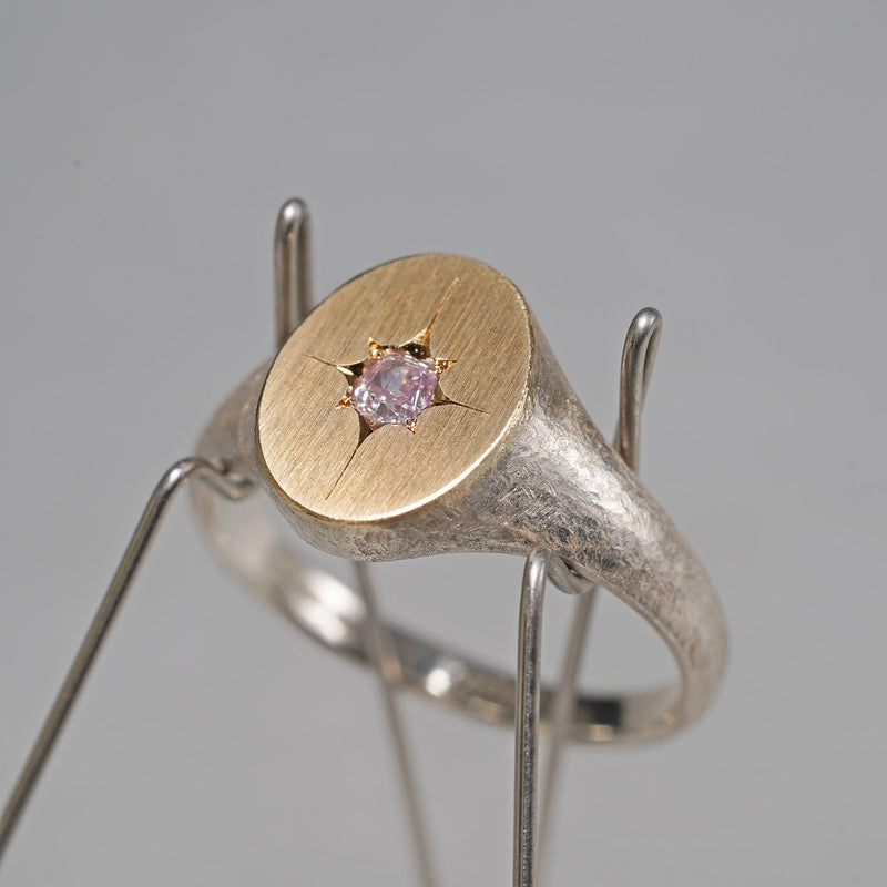 GICLAT / Silver Collection K18YG/silver x Pink Diamond GLR635