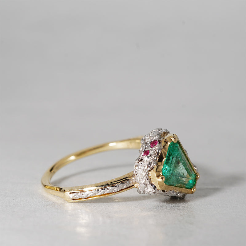 【-10/19限定】Curva ｙ Ruri JEWELRY/ [baroque] Emerald / Ruby