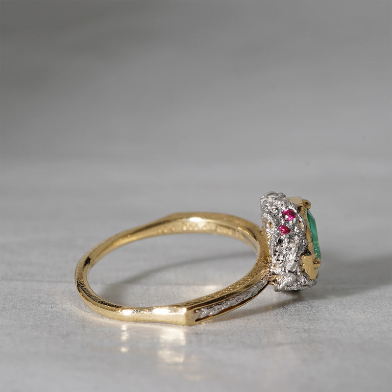 【-10/19限定】Curva ｙ Ruri JEWELRY/ [baroque] Emerald / Ruby