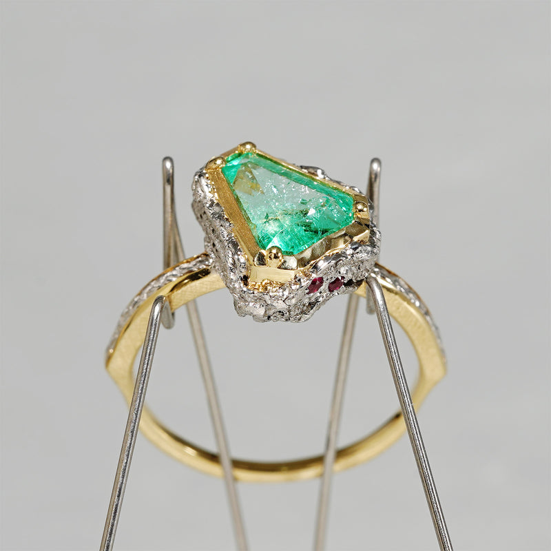 【-10/19限定】Curva ｙ Ruri JEWELRY/ [baroque] Emerald / Ruby