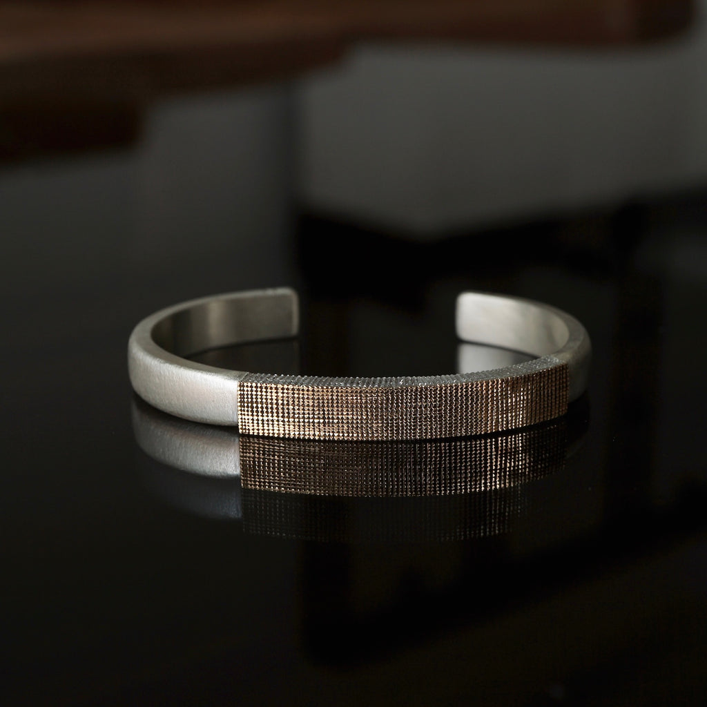 GERMEDEUR / CLOUS DE PARIS Bangle K18YG×SV（Asymmetry）