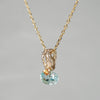 【-10/19限定】Curva ｙ Ruri JEWELRY/ [merletto]  Blue zircon / Orange sapphire